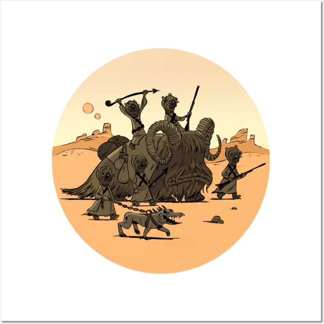 Tusken Raiders Wall Art by JimBryson